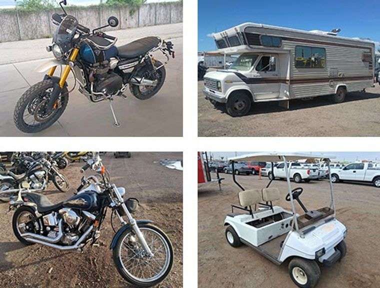 6949 - Phoenix & Tucson Boats, RV's, Motorcycles, & Carts Auction - September 25th, 2026