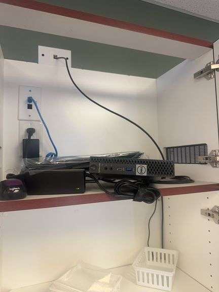 Dell OptiPlex 5060 Mini Tower, Keyboard, Mouse Monitor with Hanging Swivel Mount and All Contents In