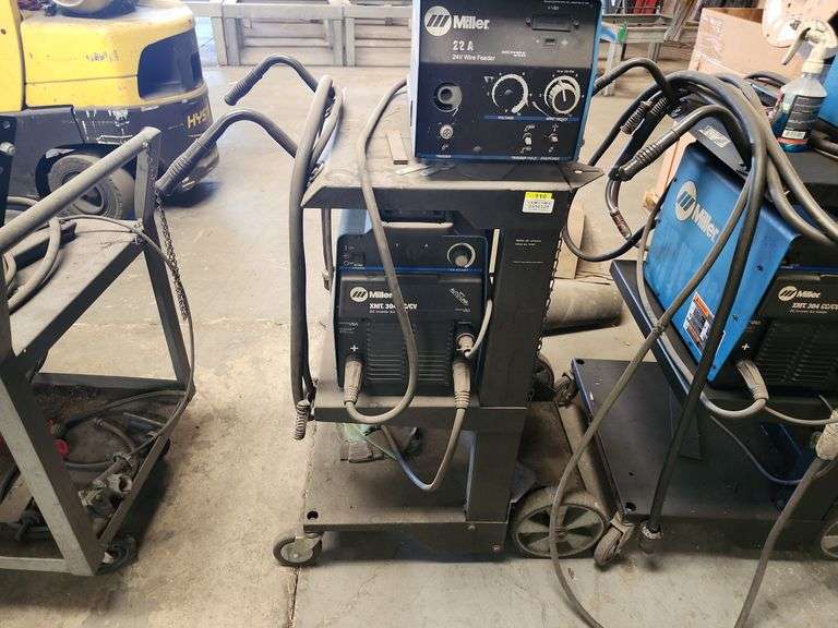 Miller XMT 304 CC/CV DC Inverter Welder w/ S-22A 24V Wire Feeder