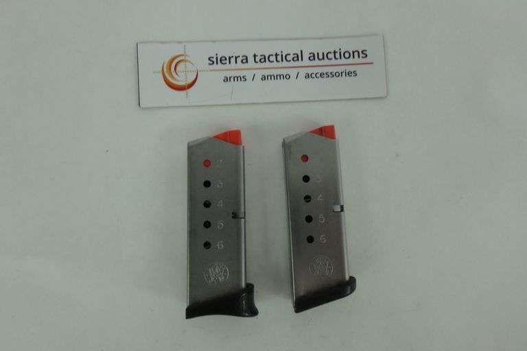 S&W FACTORY 6 RND MAGAZINES (2PCS) - Sierra Tactical Auctions, Inc.