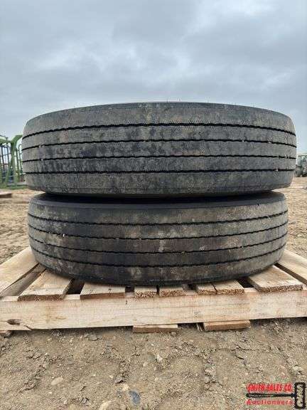 Pair of 11 R 24.5 Tires