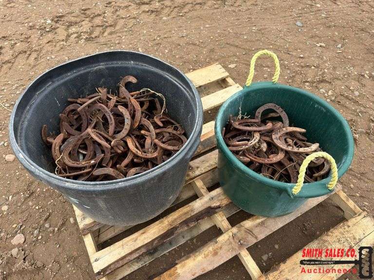Buckets of Horse Shoes