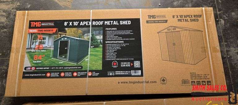 StanForge-TMG-MS0810 Apex Roof Metal Shed
