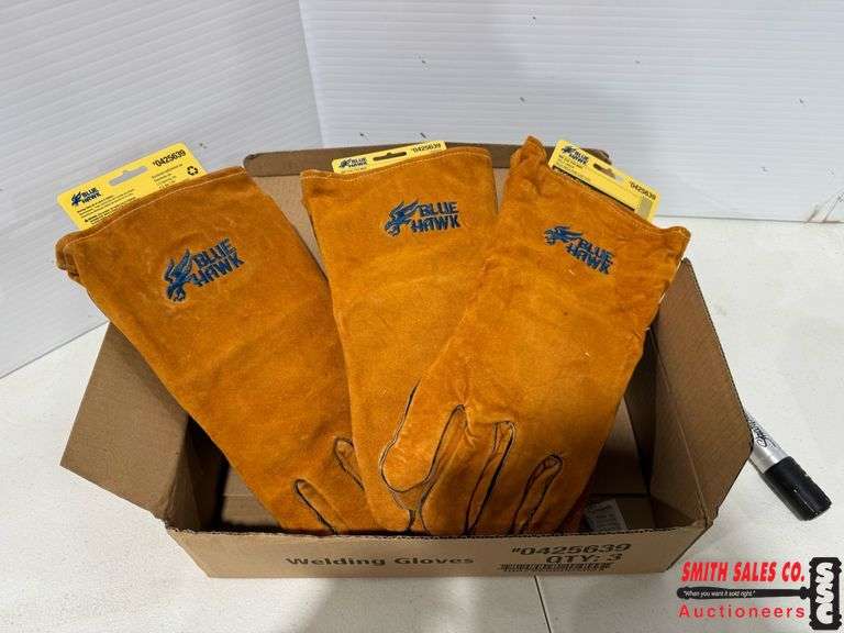 New Blue Hawk Welding Gloves