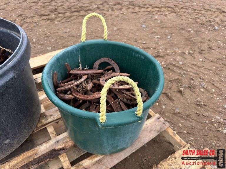 Buckets of Horse Shoes