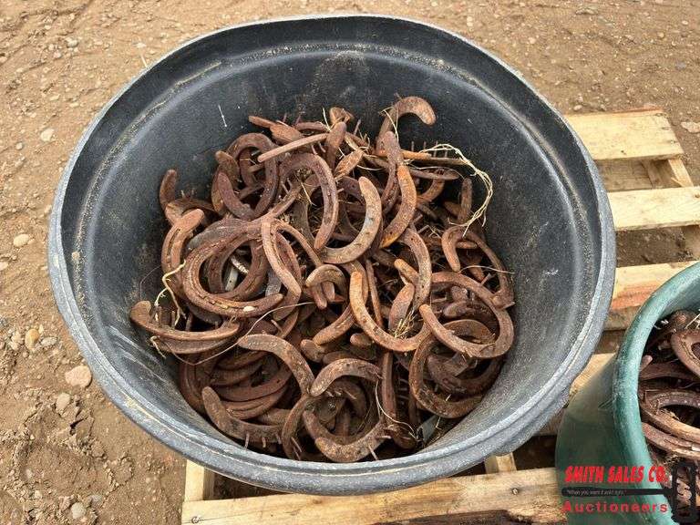 Buckets of Horse Shoes