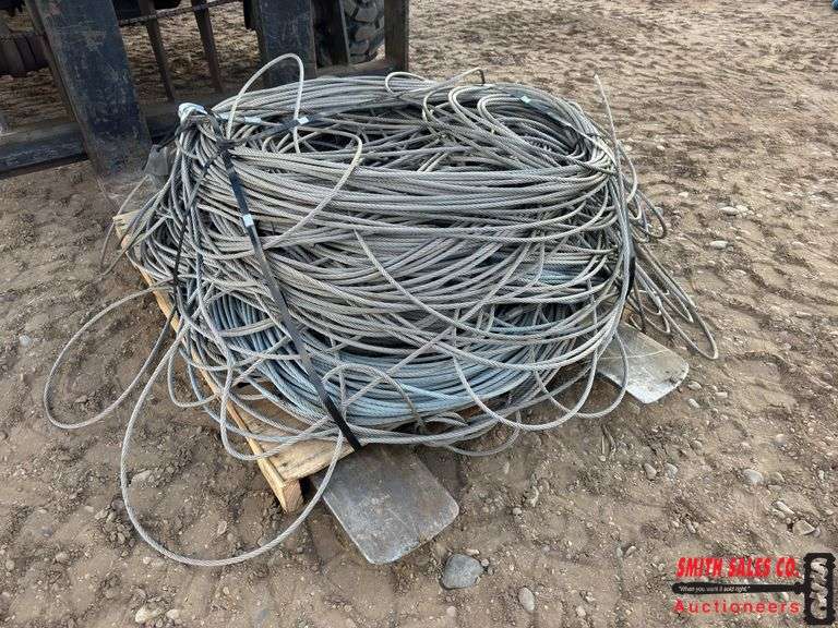 Multiple Rolls Of Stainless Cable