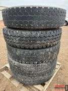 Set of 5 11R 24.5 Tires