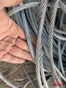 Multiple Rolls Of Stainless Cable