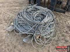 Multiple Rolls Of Stainless Cable