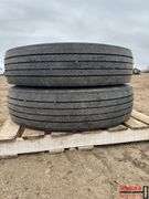 Pair of 11 R 24.5 Tires
