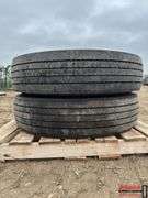 Pair of 11 R 24.5 Tires