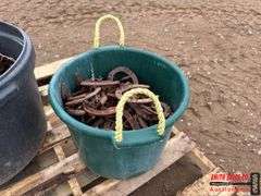 Buckets of Horse Shoes