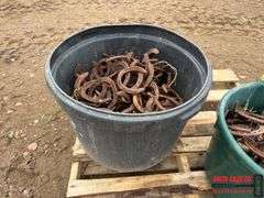 Buckets of Horse Shoes
