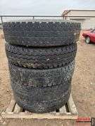 Set of 5 11R 24.5 Tires
