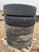 Set of 5 11R 24.5 Tires