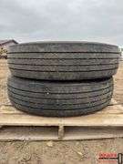 Pair of 11 R 24.5 Tires