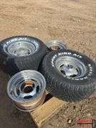 2 tires and 2 rims