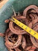Buckets of Horse Shoes
