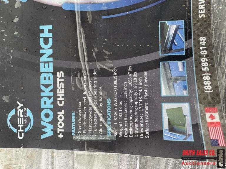 Blue 7ft. Work Bench