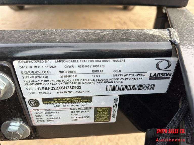 Unused 2025 Drive 18 ft. Equipment Trailer