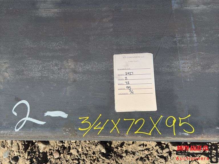 3/4" Thick Steel Plate