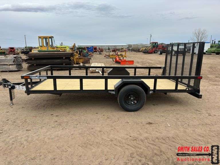 Unused 2025 Drive 14 ft. S/A Utility Trailer