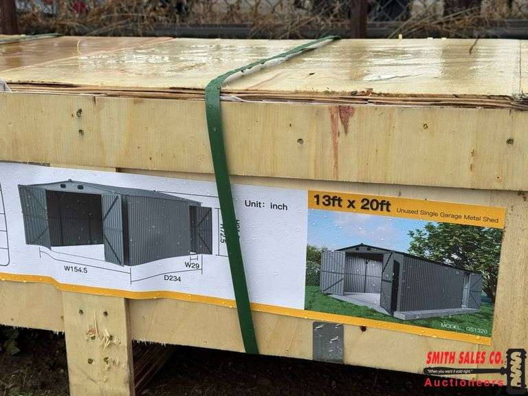 UNUSED 2025 Portable Metal Shed 13x20