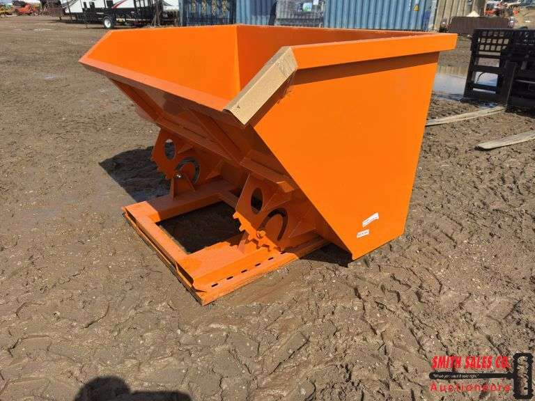 Orange Self Dumping Hopper