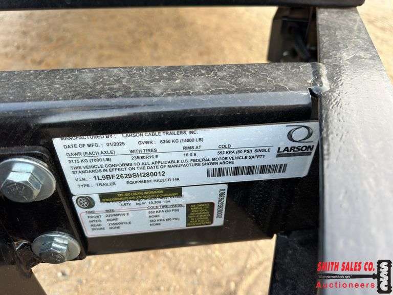 Unused 2025 22 ft. Equipment Hauler Trailer