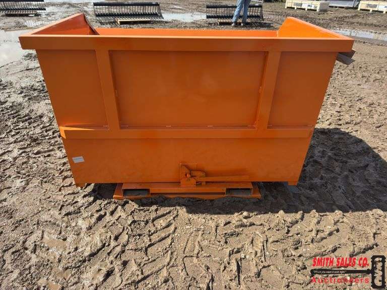 Orange Self Dumping Hopper
