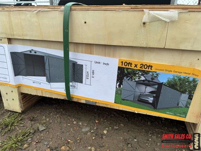 UNUSED 2025 Portable Metal Shed 10x20ft