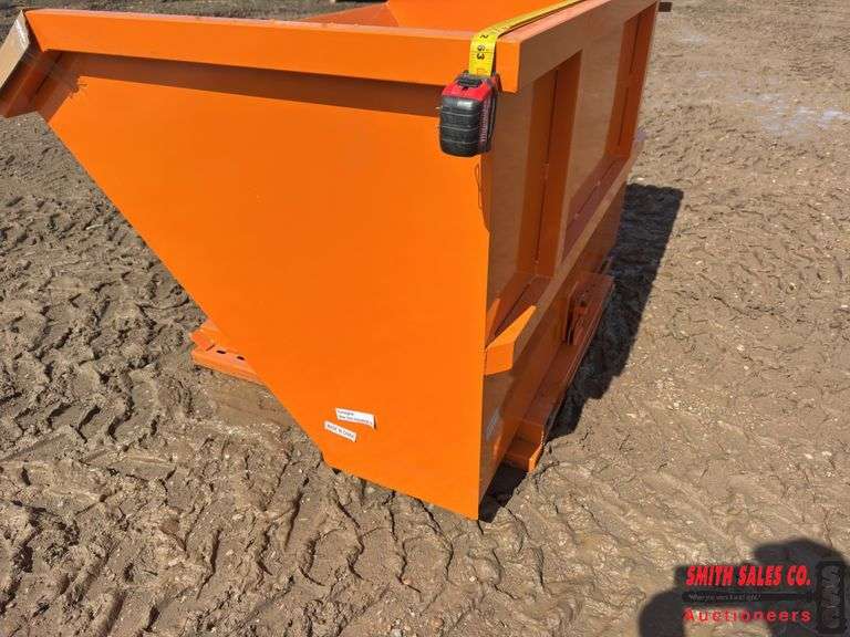 Orange Self Dumping Hopper