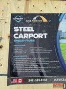 Unused Steel Carport 20 x 20 x 10