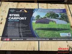 Unused Steel Carport 20 x 20 x 10