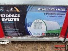 Unused 20 x 30 x 12 Fabric Building