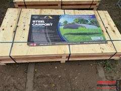 Unused Steel Carport 20 x 20 x 10