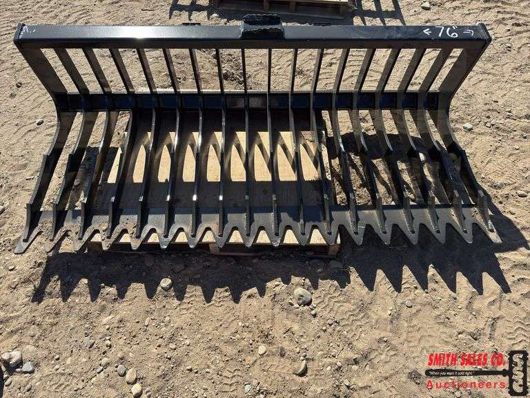 KC 76 Inch Skid Steer Low Side Skelton Bucket