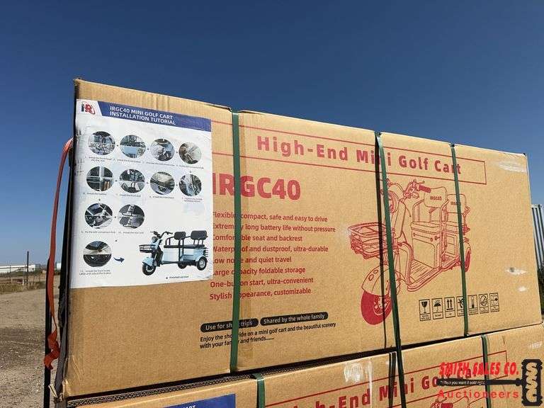 Irgc Mini Subs Purple IRGC 40 Mini Golf Cart - Smith Sales Auctioneers LLC