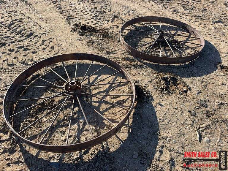 Pair of Steel Wheels - Smith Sales Auctioneers LLC