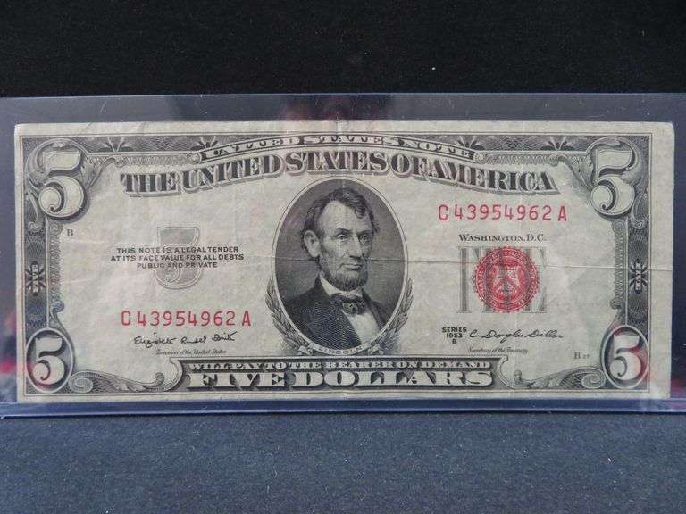 1953 Five Dollar Note