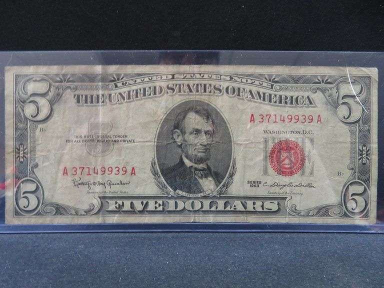 1963 Five Dollar Note