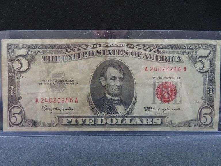 1963 Five Dollar Note