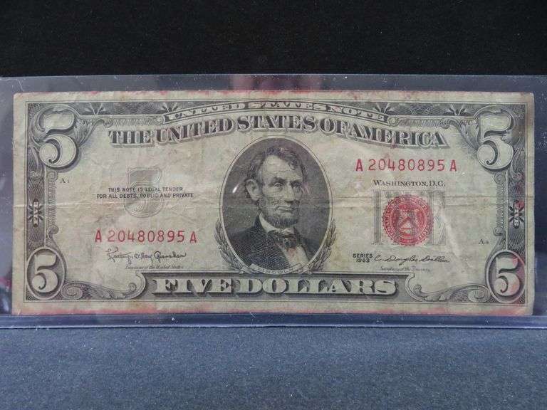 1963 Five Dollar Note