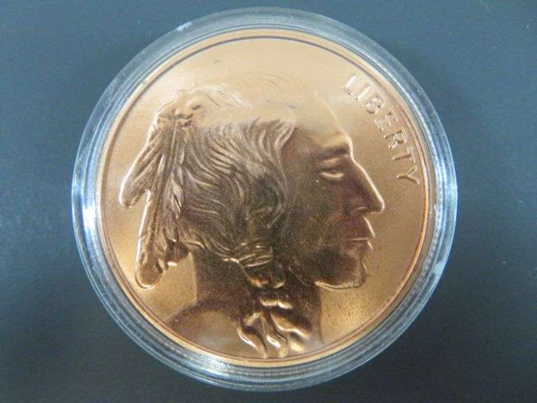 Buffalo Head Copper Round