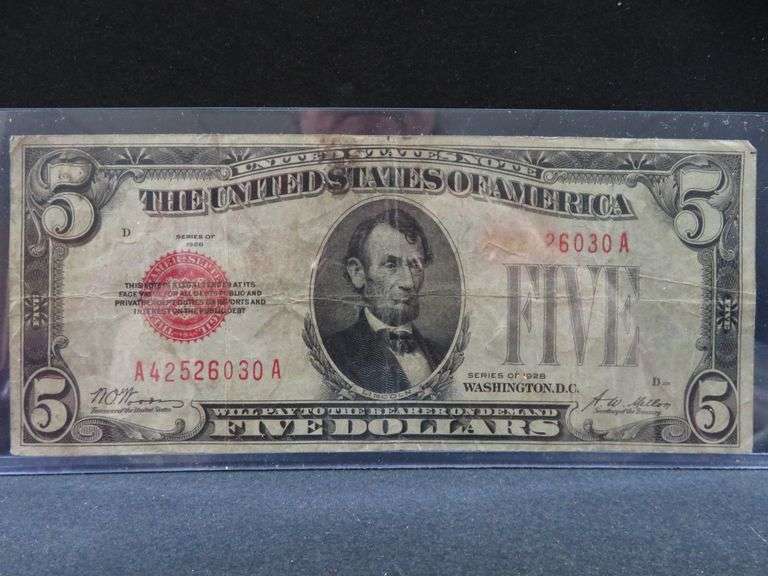 1928 Five Dollar Note