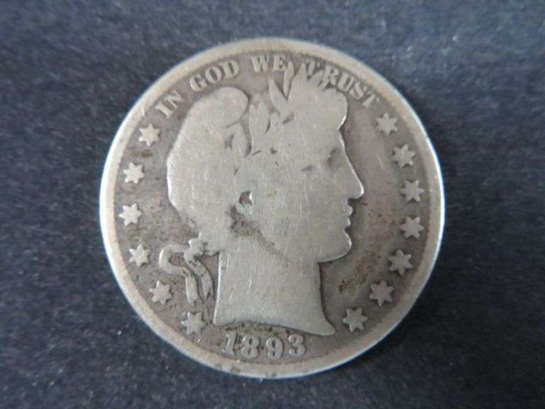 1893 Barber Silver Half Dollar