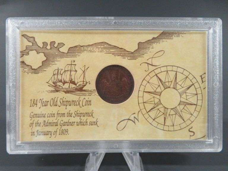 Genuine 1809 Shipwreck Coin