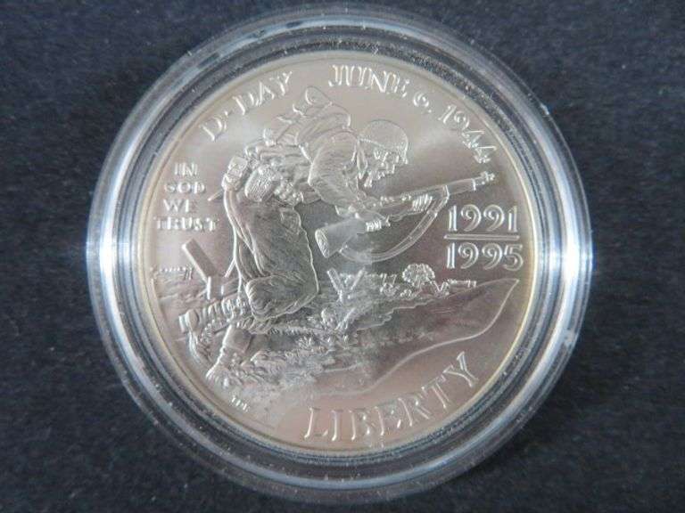 1991/1995 D-Day Silver Dollar