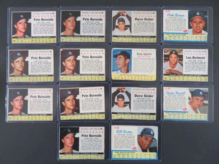 1960's Tigers Post Cereal Cards